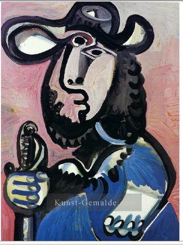 Mousquetaire 1972 cubism Pablo Picasso Ölgemälde